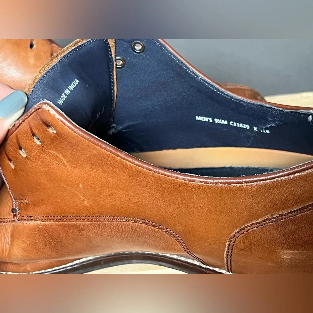 Cole Haan Light Brown Leather Oxford Shoes Men's 9.5M C11629